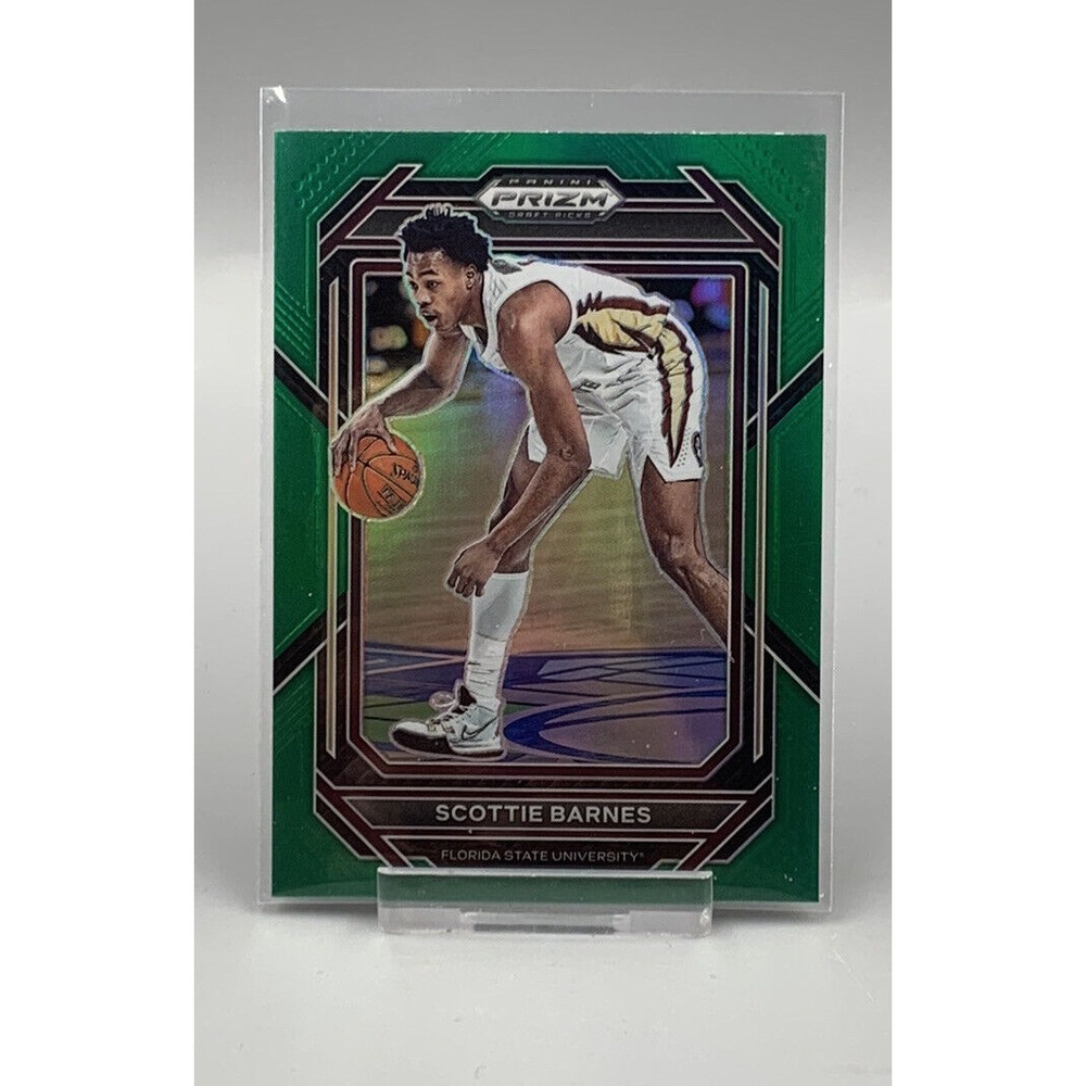 2023 Panini Prizm Draft Picks‎ Scottie Barnes Green Prizm Basketball Card